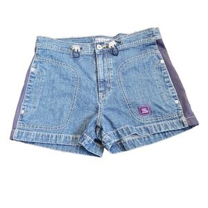 Vintage The Original BUM Equipment 7/8 Denim Shorts Vented Sides High Rise